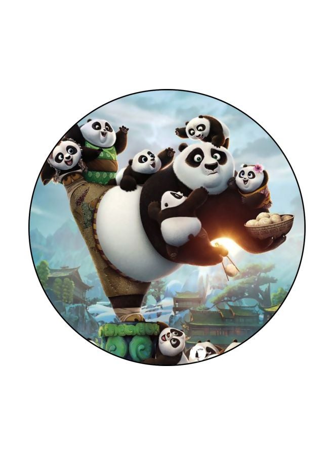 BP Kung Fu Panda Printed Mouse Pad Black/White/Green