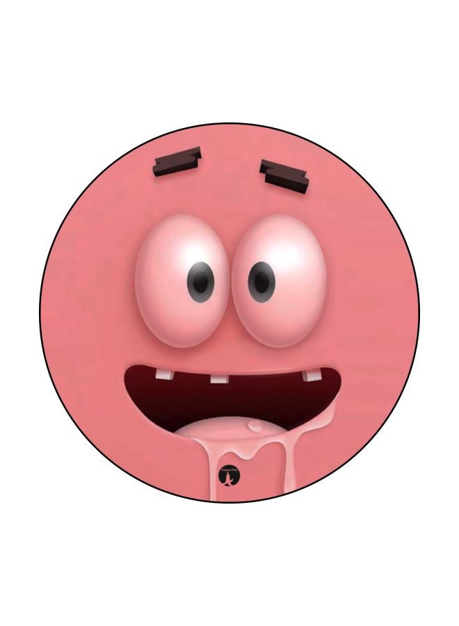 لوحة ماوس بطبعة مستوحاة من شخصية سبونج بوب وردي/أبيض/ أحمر