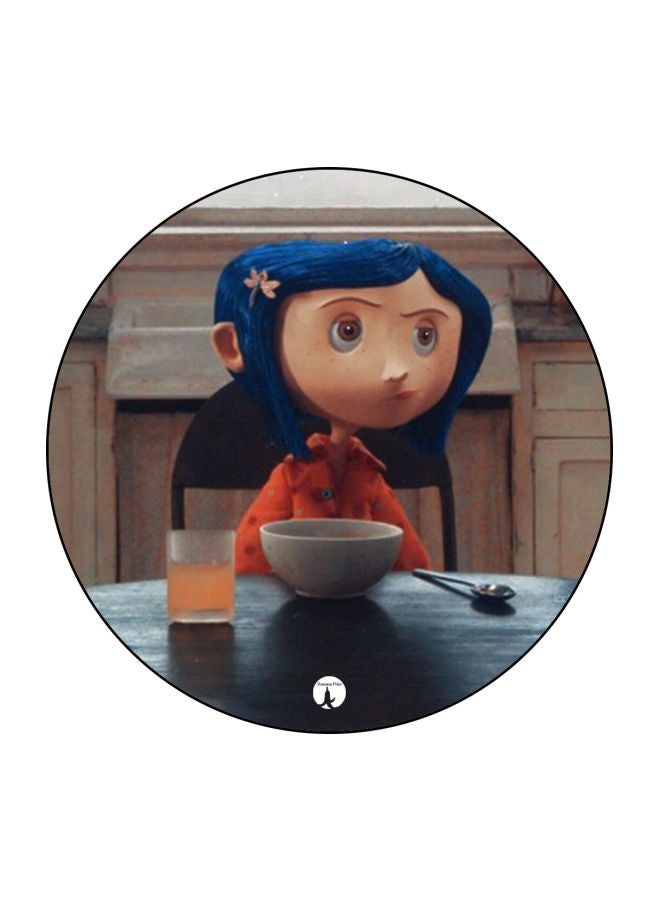 Coraline Printed Mousepad Orange/Blue/Brown