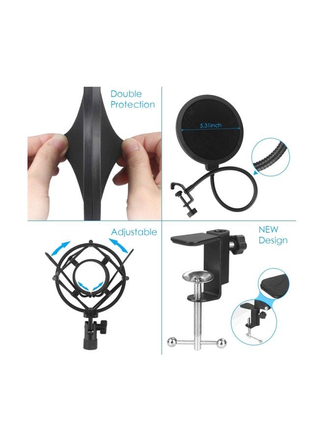 Generic USB Microphone Kit 2V64 Black  - Image 4