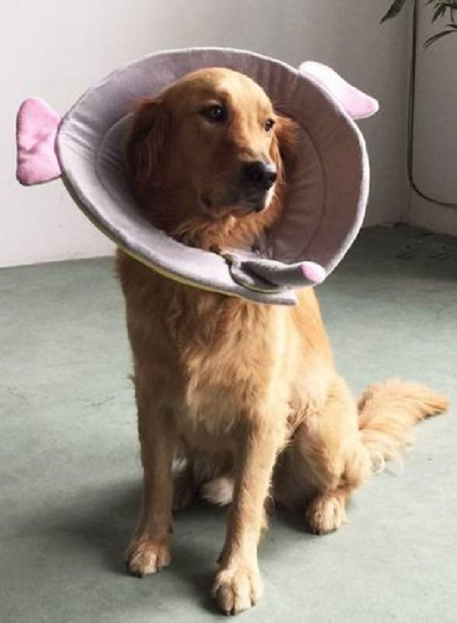 شاربدو ياقة واقية للرقبة للحماية من العض رمادي/وردي 60Ø³Ù†ØªÙŠÙ…ØªØ± - Image 3