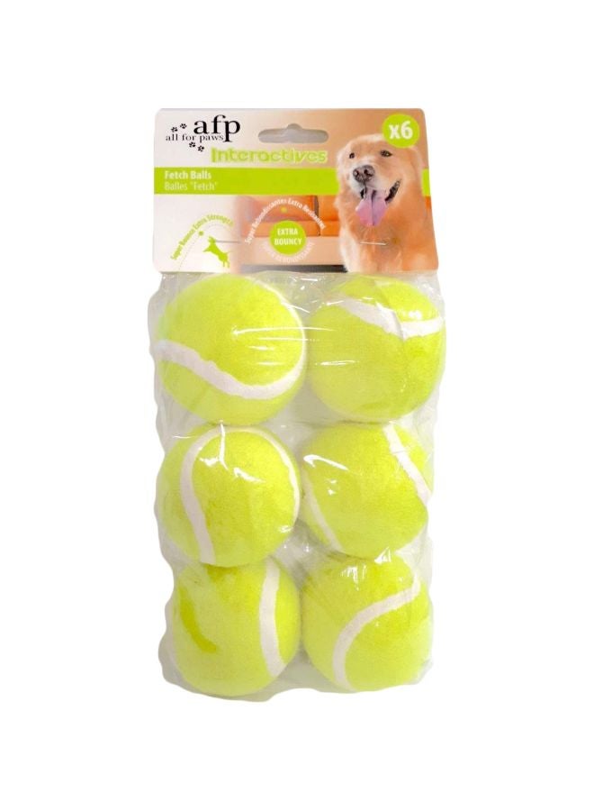 afp 6-Piece Interactive Hyper Fetch Tennis Balls