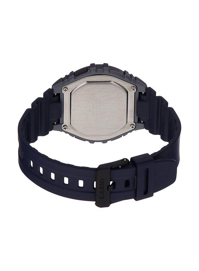 كاسيو ساعة يد رقمية للشباب طراز W-216H-2BVDF - مقاس 46 مم - لون أزرق للرجال - Image 2