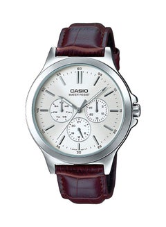 Men's Enticer Analog Watch MTP-V300L-7AUDF - 47 mm - Brown