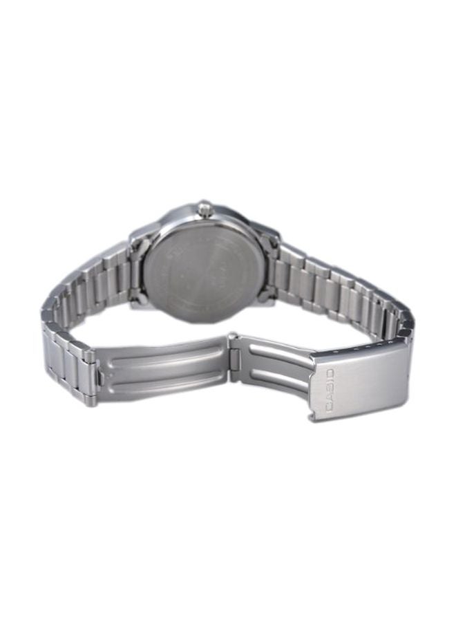 كاسيو ساعة يد بعقارب مقاومة للماء من إنتايسر طراز LTP-1303D-7AVDF - 36 مم - فضي للرجال - Image 2