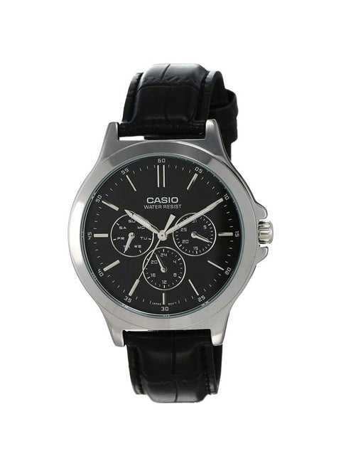 Men's Water Resistant Analog Watch MTP-V300L-1AUDF - 42 mm - Black