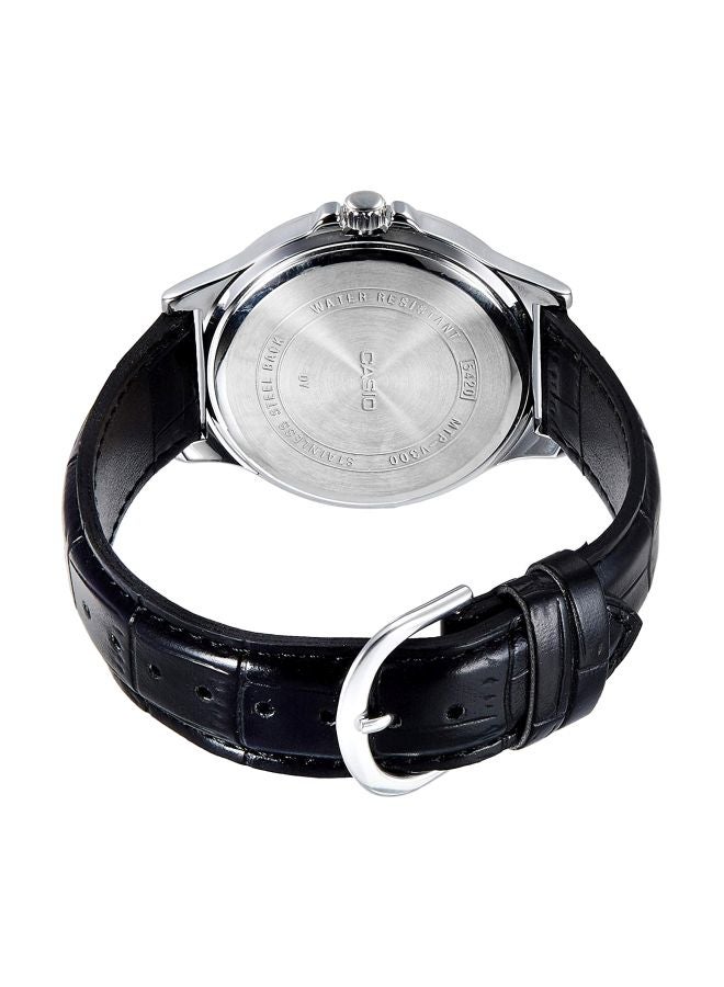 Men's Water Resistant Analog Watch MTP-V300L-1AUDF - 42 mm - Black