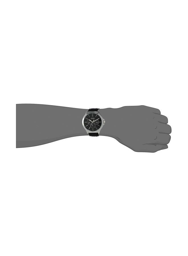Men's Water Resistant Analog Watch MTP-V300L-1AUDF - 42 mm - Black