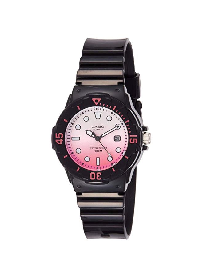 كاسيو ساعة يد بعقارب مقاومة للماء طراز LRW-200H-4EVDR - مقاس 34 مم - لون أسود للنساء - Image 1