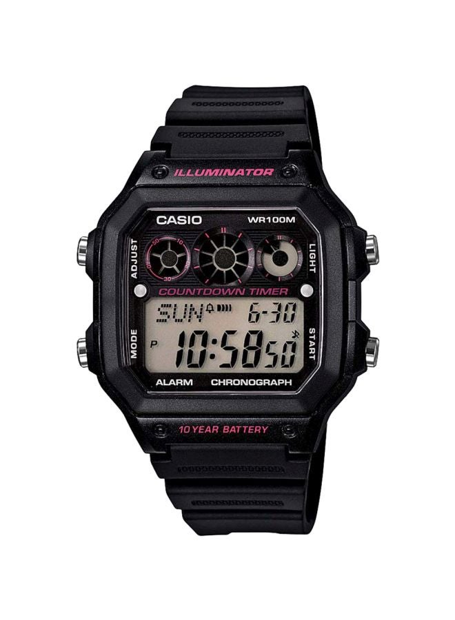 CASIO Men's Water Resistant Digital Watch AE-1300WH-1A2VDF - Image 1