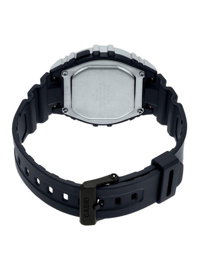 CASIO Men's Water Resistant Illuminator Digital Watch W-216H-1CVDF - 44 mm - Black - Image 2