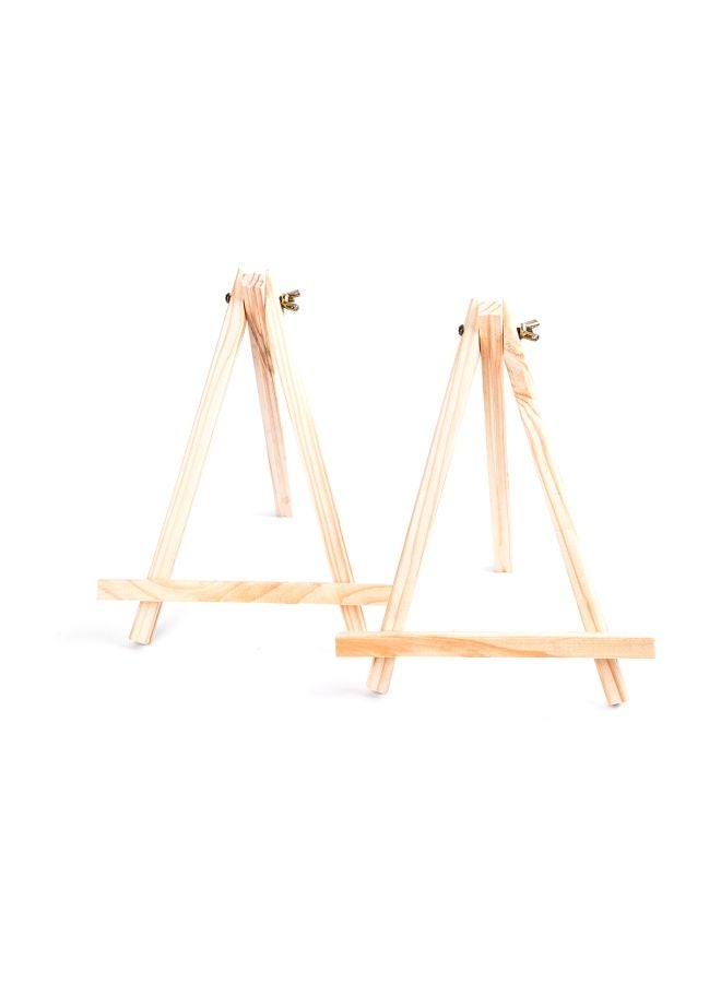 Generic - 2-Piece Mini Wooden Easel set Beige - Image 1