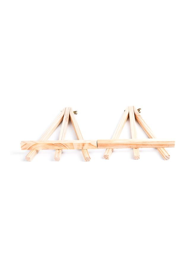 Generic - 2-Piece Mini Wooden Easel set Beige - Image 1