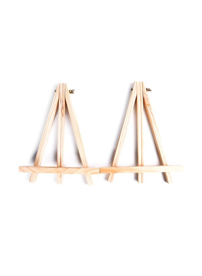 Generic - 2-Piece Mini Wooden Easel set Beige - Image 1