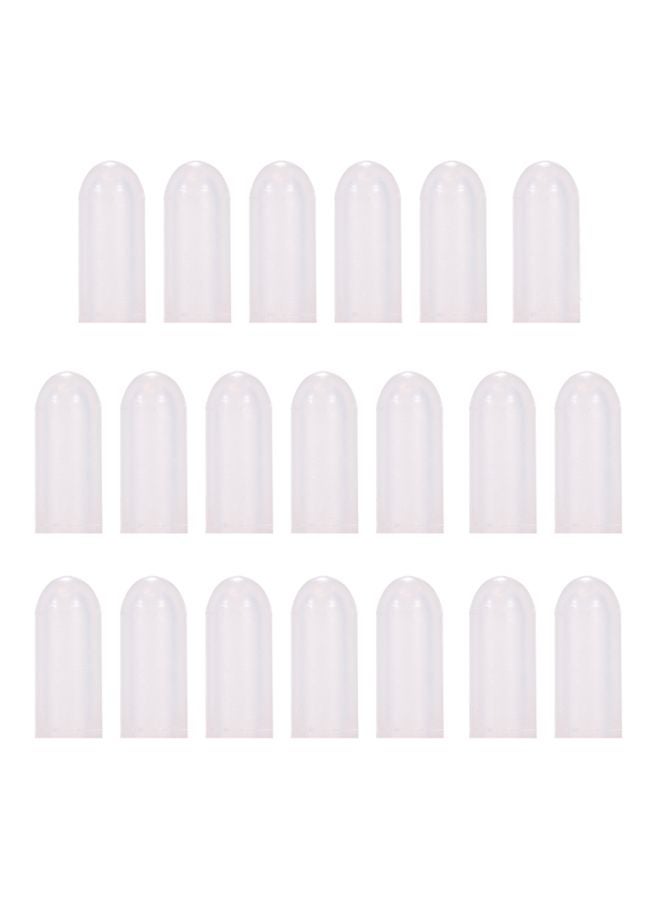 Generic 20-Piece Paint Bottles Cap Set Clear  - Image 1