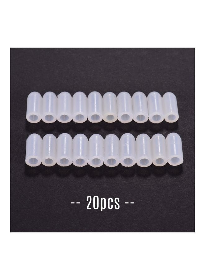 Generic 20-Piece Paint Bottles Cap Set Clear  - Image 4