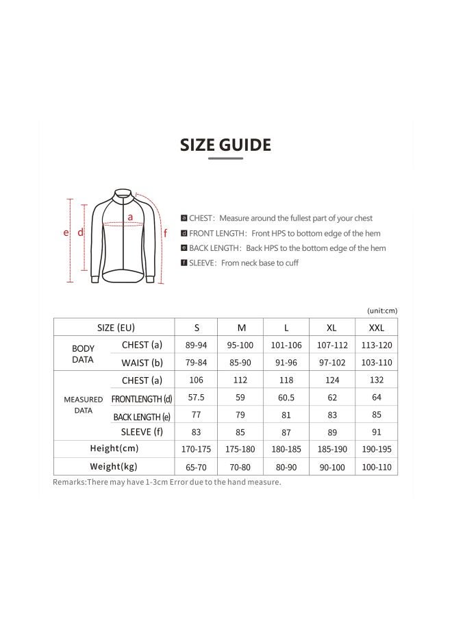ARSUXEO Reflective Long Sleeves Cycling Jacket L - Image 4