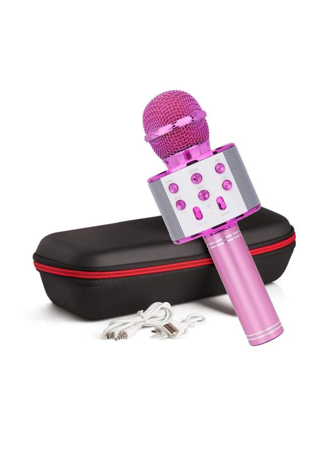 Bluetooth Karaoke Microphone WS-858 Pink - Image 2