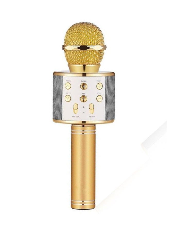 Handheld Wireless Microphone WS-858 Gold - Image 1