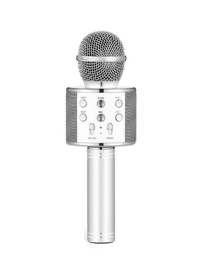 WS-858 Bluetooth Microphone/Speaker W/ Voice Changing For Smartphones - Silver WS-858 Silver - Image 1