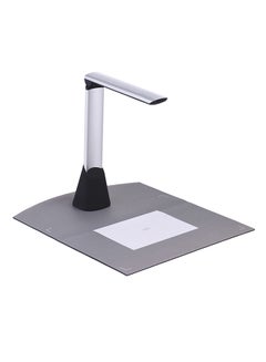 Portable High Speed USB Book Image Document Camera Scanner 10 Mega-pixel HD High-Definition Max. A4 Scanning Size with OCR Function LED Light for Classroom Office Library Bank White