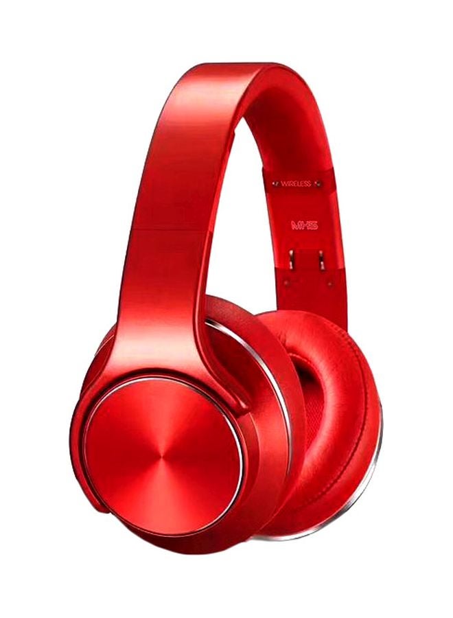 سودو سماعات بخاصية البلوتوث بتصميم يغطي الأذن مع ميكروفون أحمر - Image 1