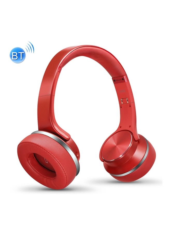 سودو سماعات بخاصية البلوتوث بتصميم يغطي الأذن مع ميكروفون أحمر - Image 2