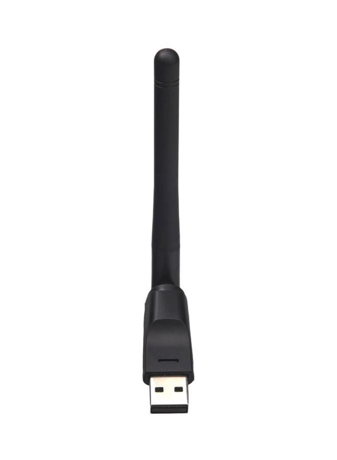 ماركة غير محددة - هوائي لاسلكي مزود بمنفذ USB مع محول لاسلكي أسود - Image 1