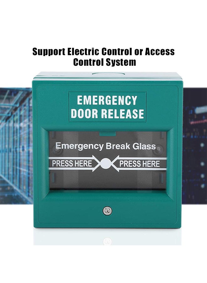 Generic - Emergency Door Release Fire Alarm Green 8.9x5.1x8.9centimeter - Image 1