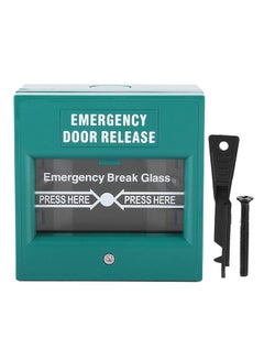 Emergency Door Release Fire Alarm Green 8.9x5.1x8.9centimeter