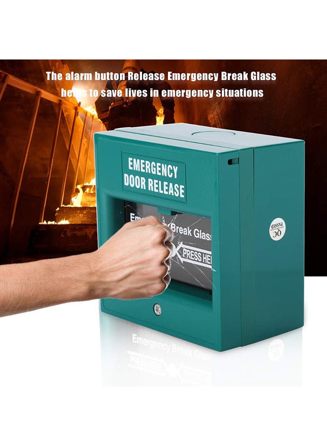 Generic - Emergency Door Release Fire Alarm Green 8.9x5.1x8.9centimeter - Image 1
