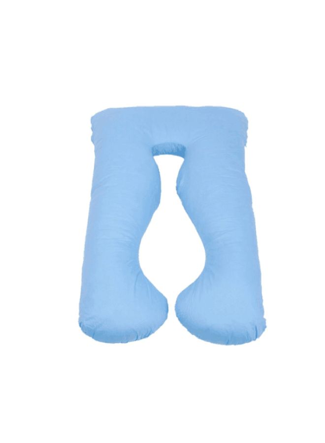 U Shape Cross Border Cotton Maternity Pillow Fabric Blue 30x12x30cm 