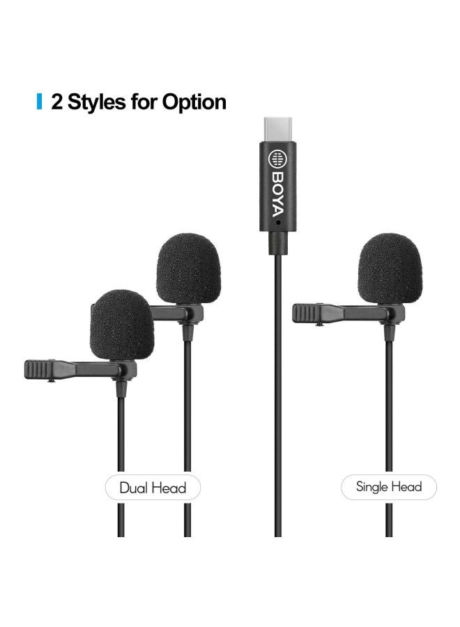 BOYA Omnidirectional Single Head Lavalier Microphone 1D7774 Black - Image 4