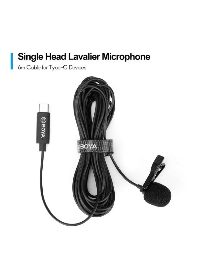 BOYA Omnidirectional Single Head Lavalier Microphone 1D7774 Black - Image 3