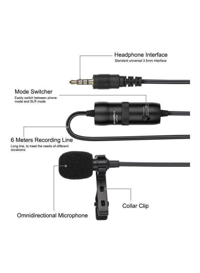 ميكروفون محمول مزود بمشبك 1D7776-4 أسود - Image 4