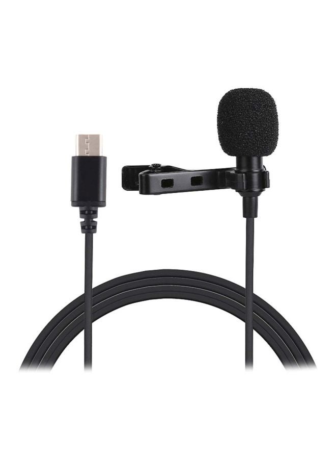 Type-C Clip-On Microphone 1D7776-2 Black  - Image 1