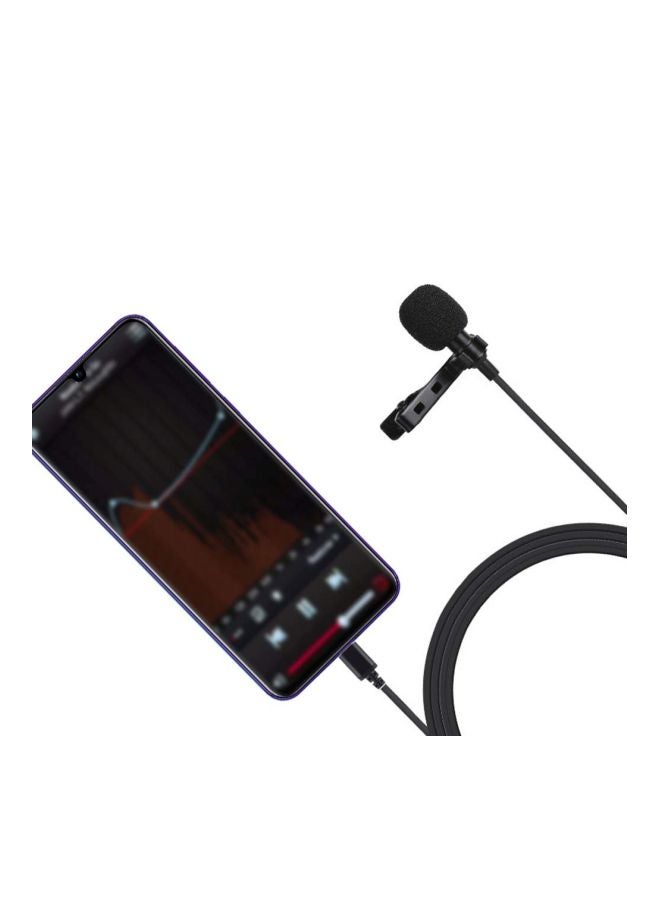 Type-C Clip-On Microphone 1D7776-2 Black  - Image 2