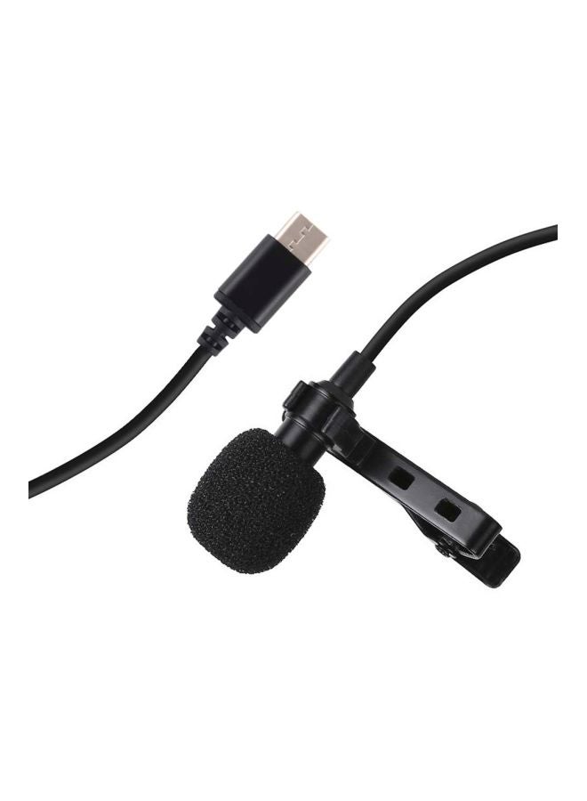 Type-C Clip-On Microphone 1D7776-2 Black  - Image 3