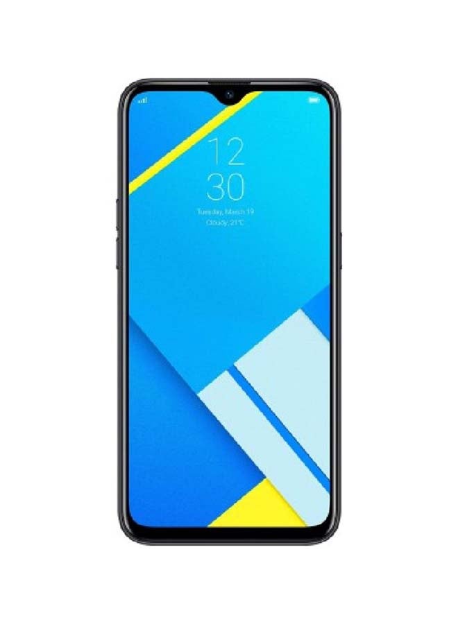 ريل مي - هاتف C2 2020 بشريحتين SIM وذاكرة رام 3 جيجابايت وذاكرة داخلية 64 جيجابايت يدعم تقنية 4G LTE، لون أسود دايموند - Image 1