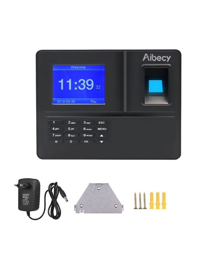 أيبيسي آلة تسجيل وقت الحضور البيومترية أسود - Image 1