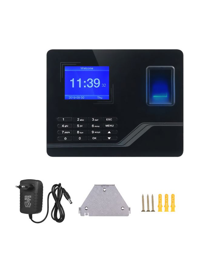 Biometric Time Attendance Machine Black - Image 1
