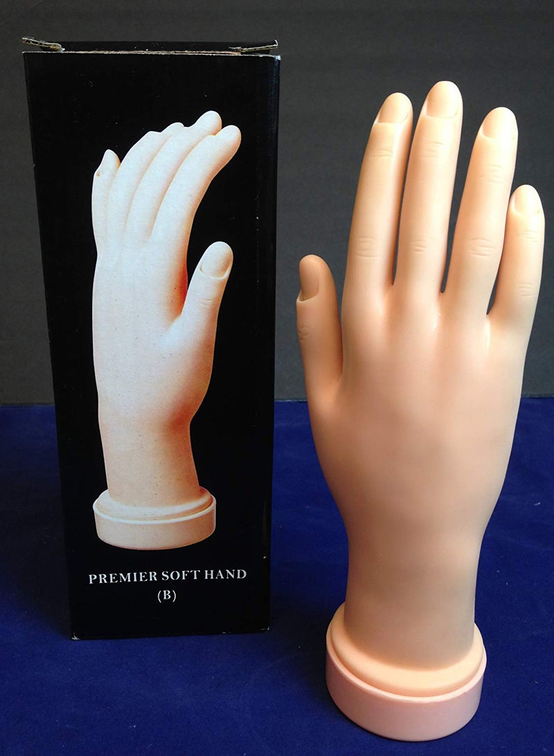Beauticom Practice Flexible Manicure Mannequin Hand Display Beige - Image 2