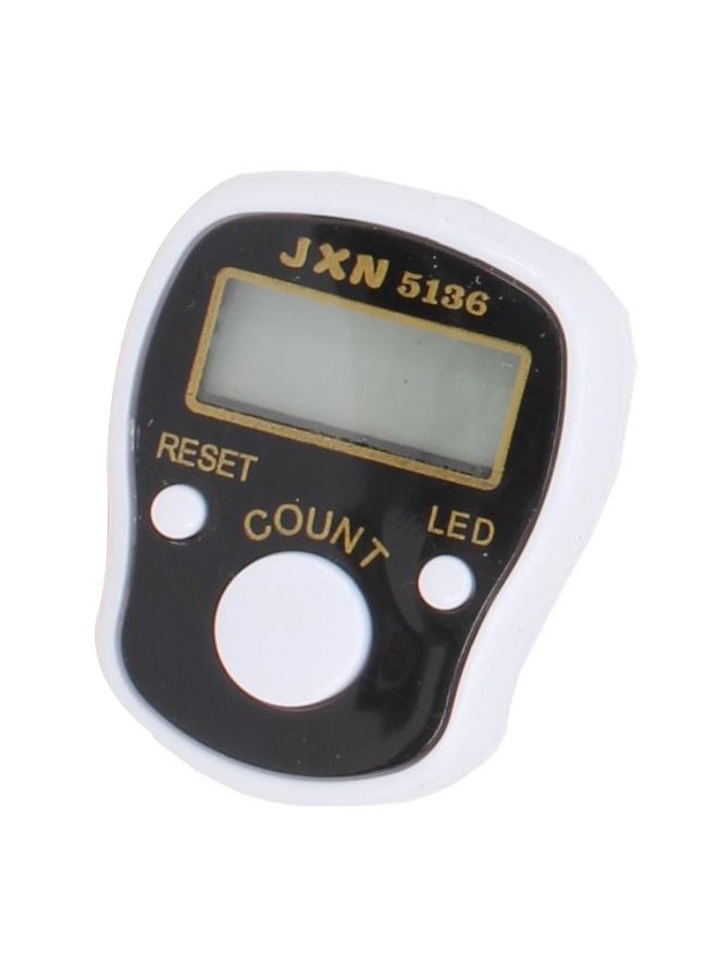 Generic - Tasbeeh Tally Counter With LED Light White/Black/Red - Image 1