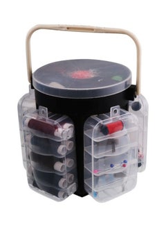 210-Piece Sewing Kit Black/Clear