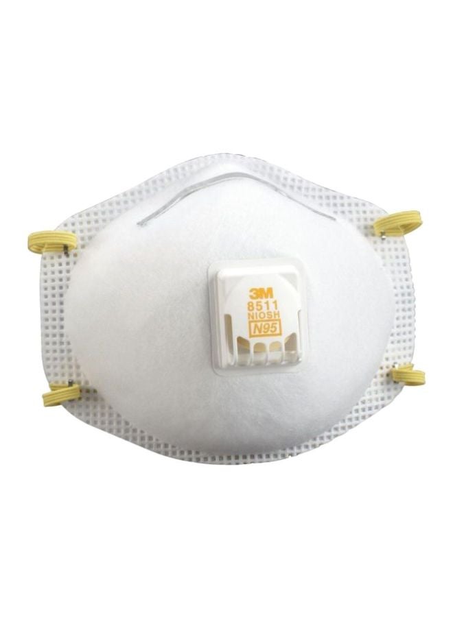 3M - 10-Piece Particulate Respirator With Valve White 12.7x21.59x24.13cm - Image 1