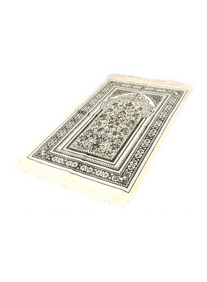 سجادة صلاة تركية مخملية أخضر / بيج 80x120سم