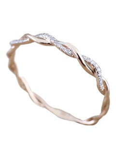 Diamond Studded Twisted Ring