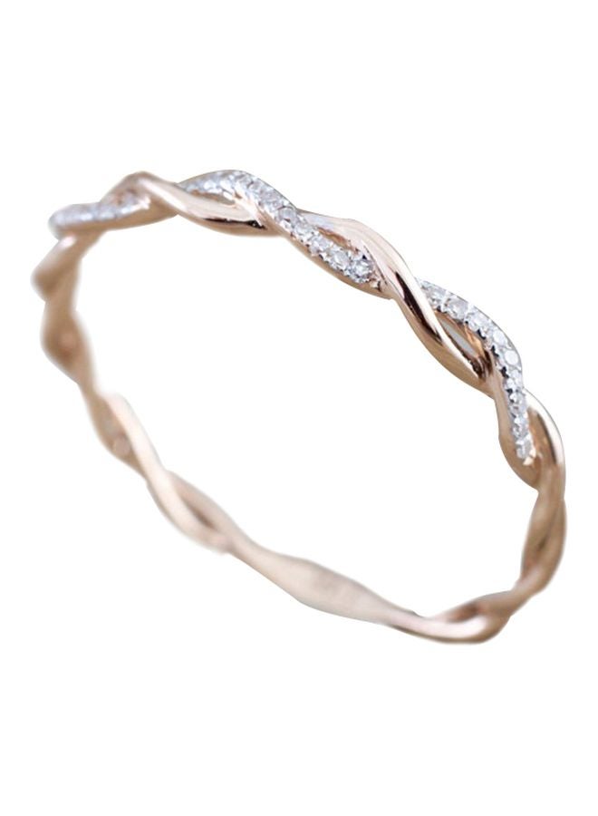 Generic - Diamond Studded Twisted Ring - Image 1