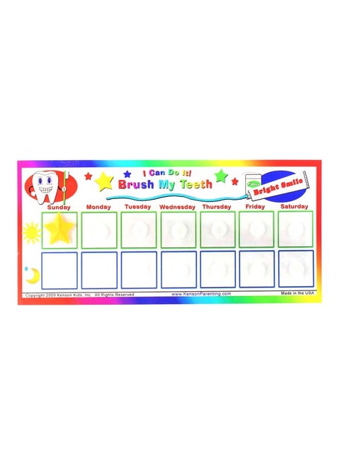 Brush My Teeth Reward Chart Sticker KPS-OH3000