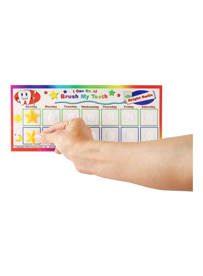 Kenson Kids - Brush My Teeth Reward Chart Sticker KPS-OH3000 - Image 1